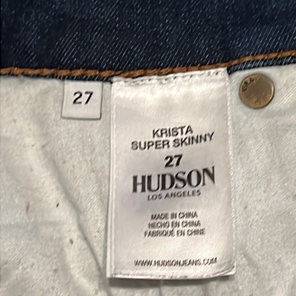 Hudson Krista Ankle Super Skinny Jeans Size 27 - Picture 9 of 10